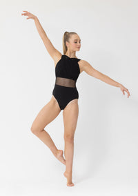 Margot Leotard high neck mesh dance costume