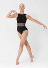 Margot Leotard high neck mesh dance costume