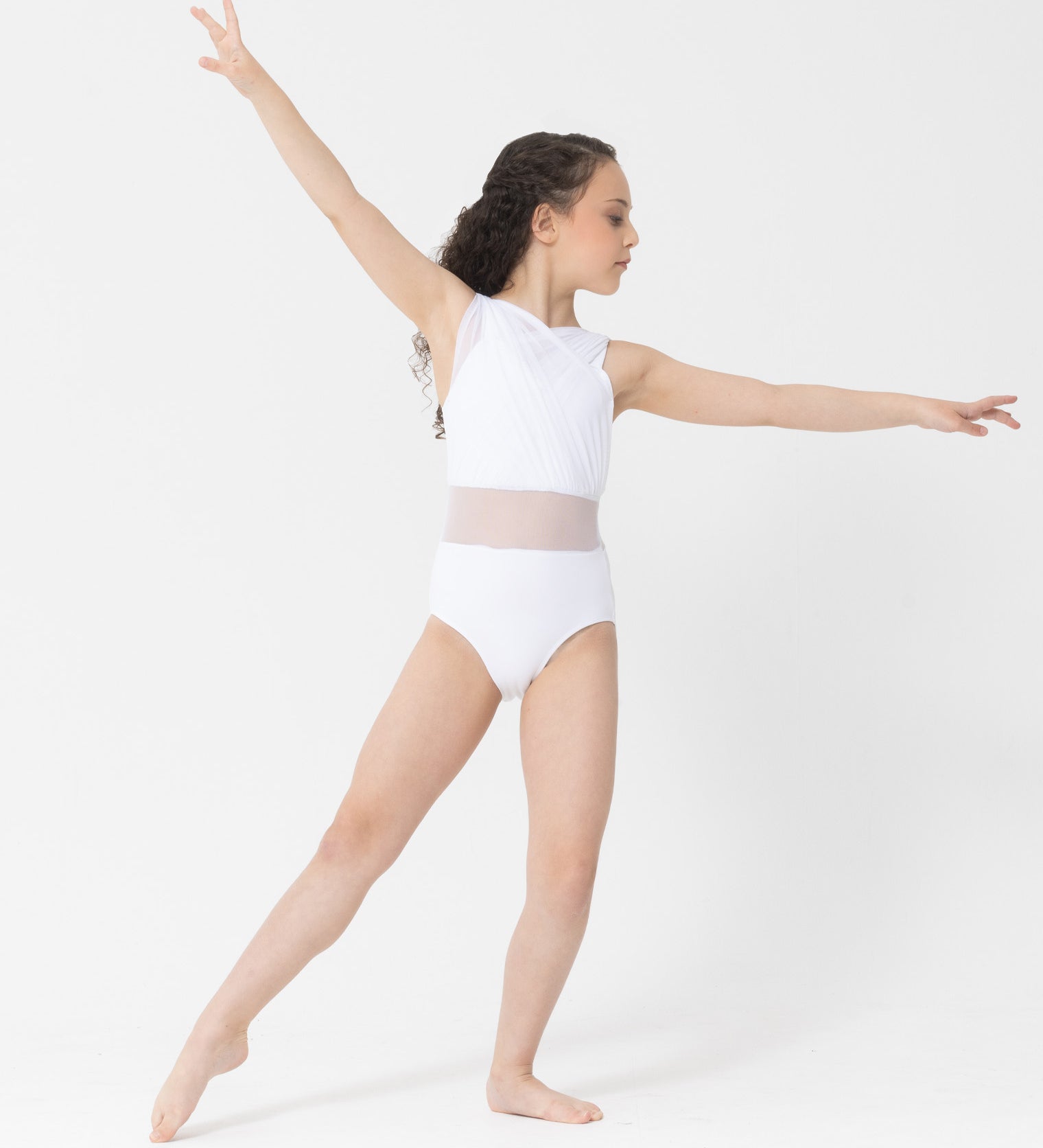 Margot Leotard high neck mesh dance costume