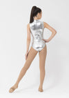 Metallic Leotard Dance costume silver gold