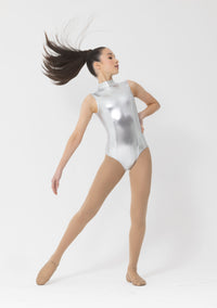 Metallic Leotard Dance costume silver gold