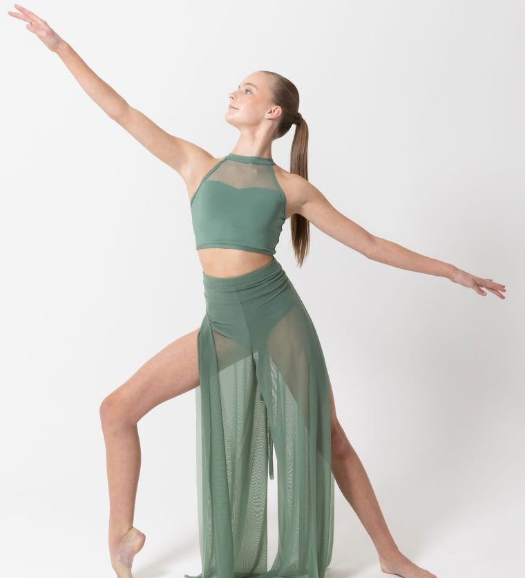 Mesh Wrap Pants