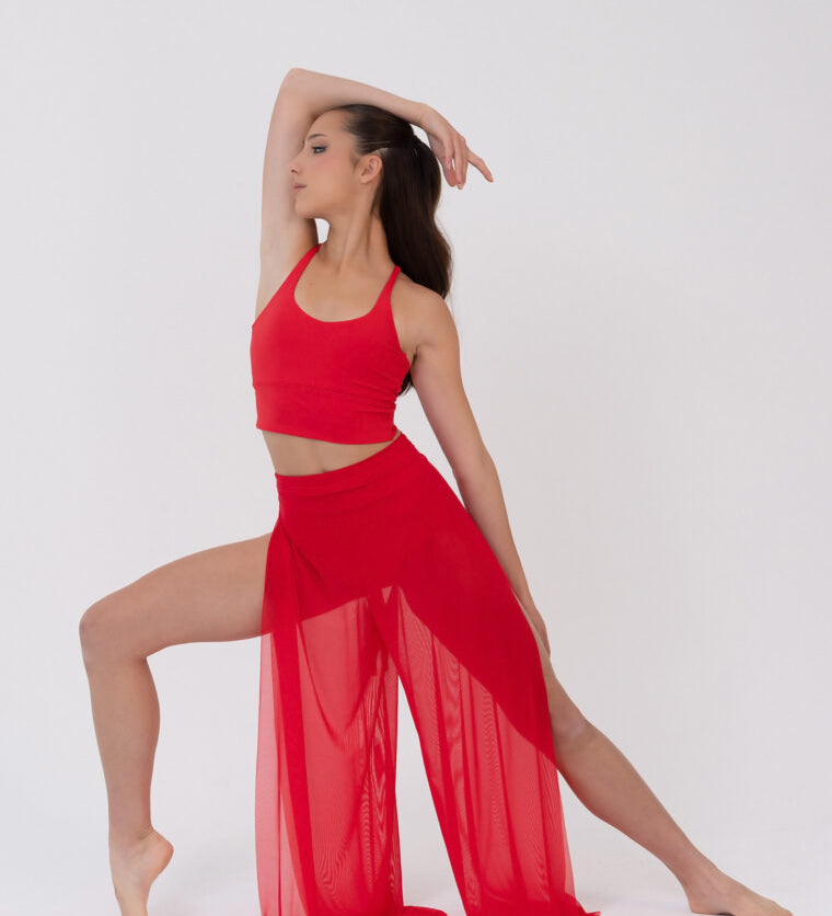 Mesh Wrap Pants