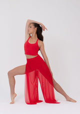 Mesh Wrap Pants