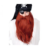 Pirate Beard & Mo Jumbo Set Red