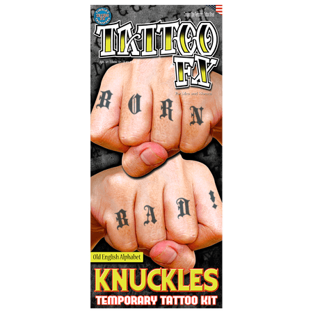 fx tinsley transfer knuckles tattoos halloween biker horror makeup