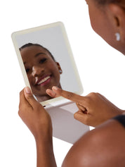 Glow & Go Travel LED Mirror - White