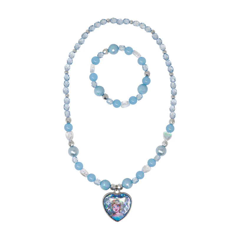 Disney Frozen Elsa Necklace & Bracelet Set 