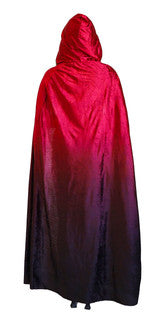Adult Red Faded Cape
