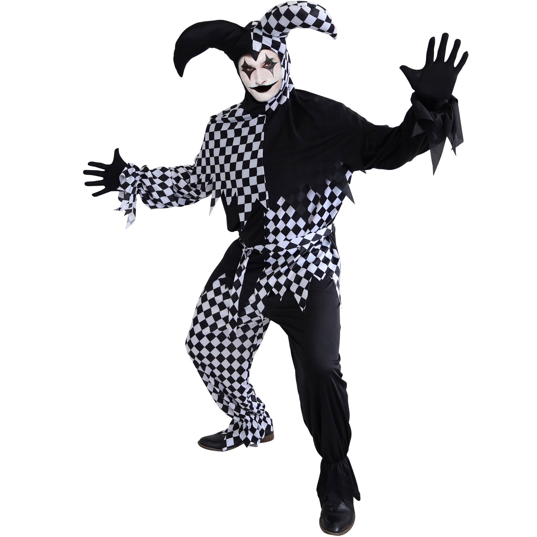 creepy clown jester halloween