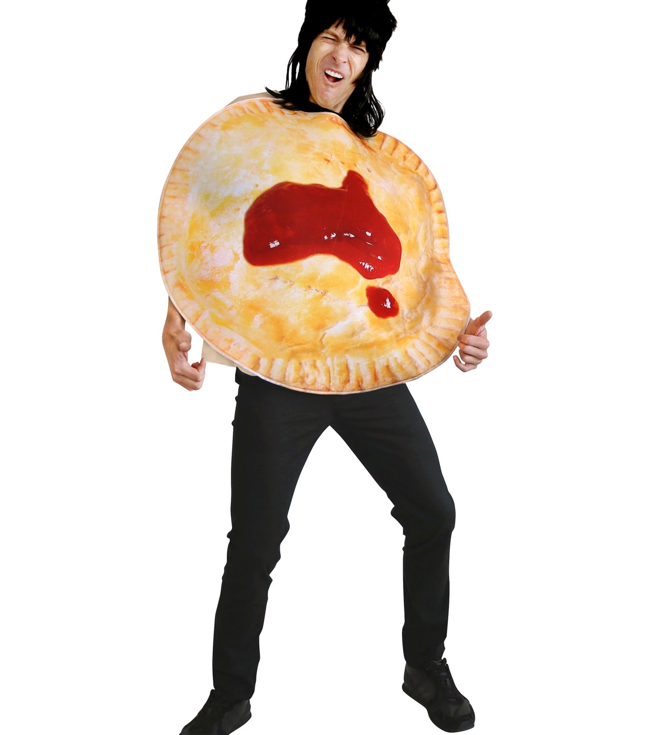 australian meat pie & sauce icon costume footy carnivals footy fever grand final 