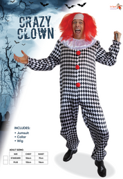 Crazy Clown - Adult Costume