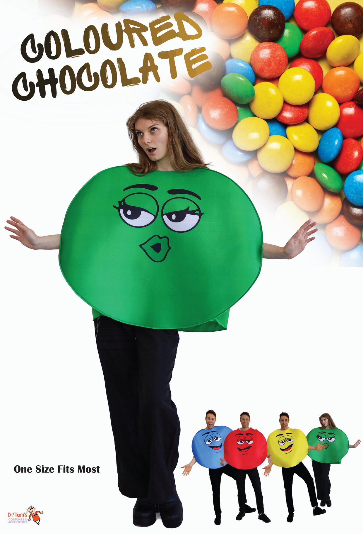 Colored Chocolate Costume - Green