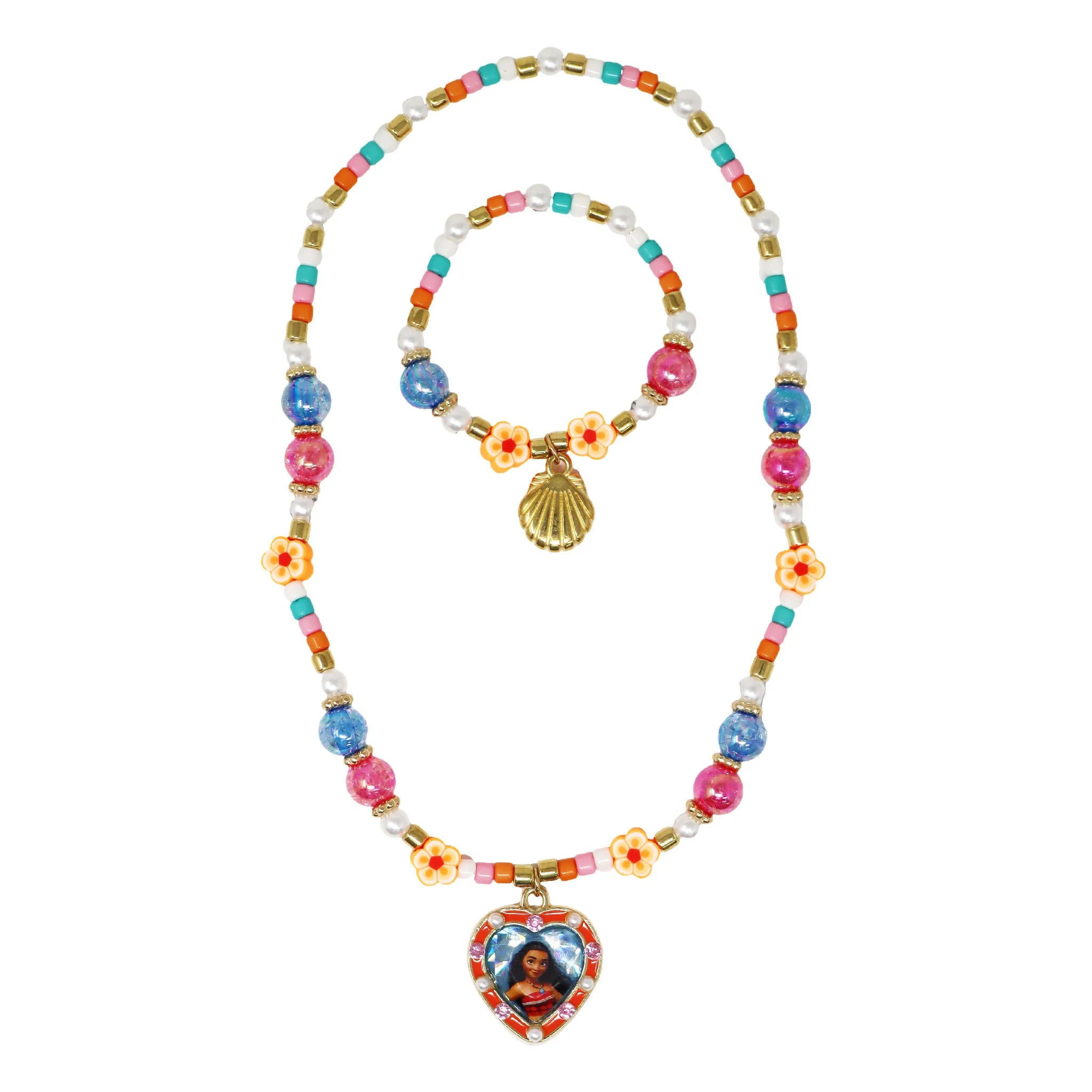Disney Moana Bold Adventures Necklace & Bracelet Set