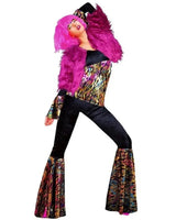 Discolicious Diva Costume – 4 Piece Set (Top, Pants, Headband & Jacket)