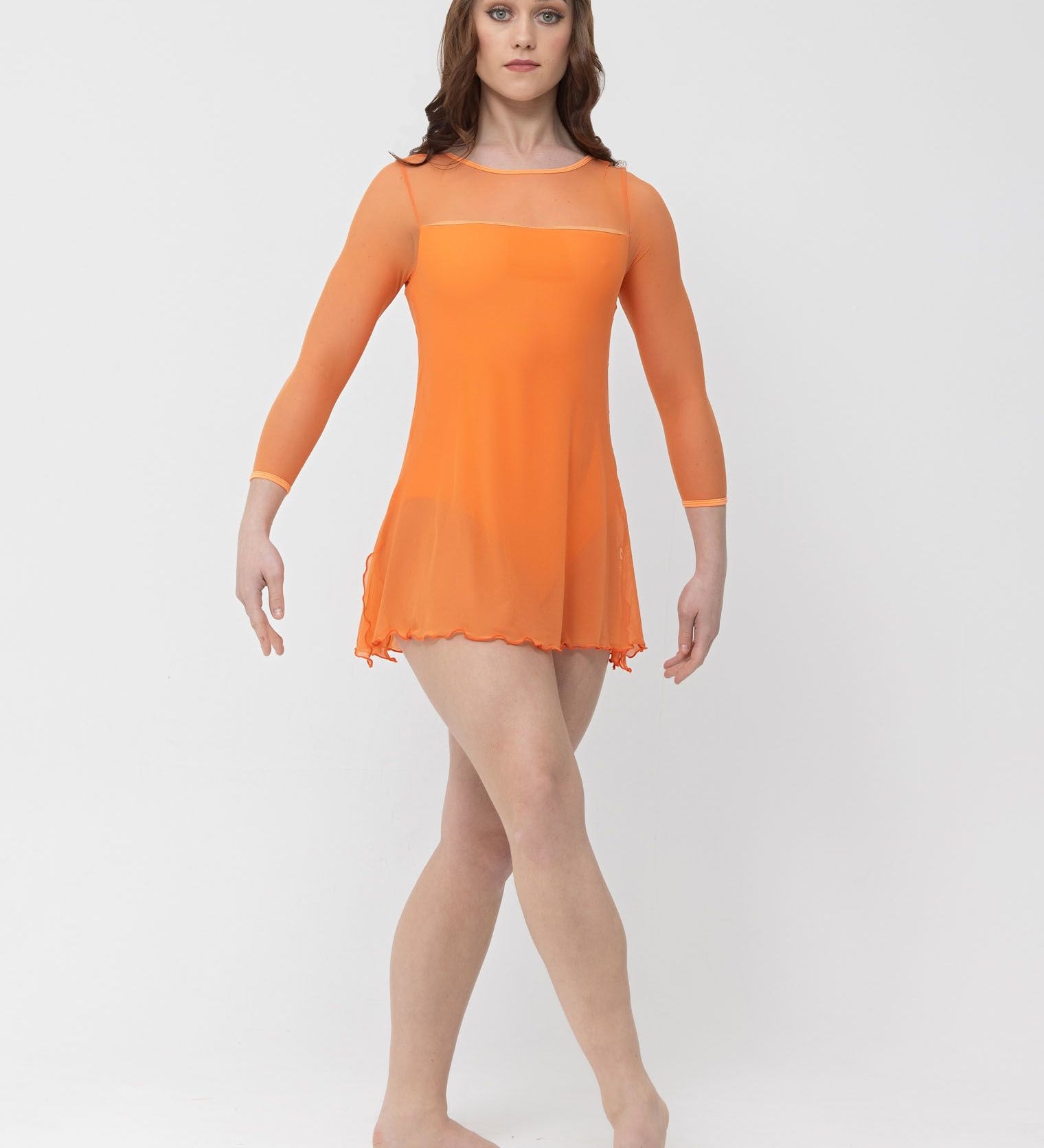  long sleeve mesh dress studio 7 dancewear lyrical costume