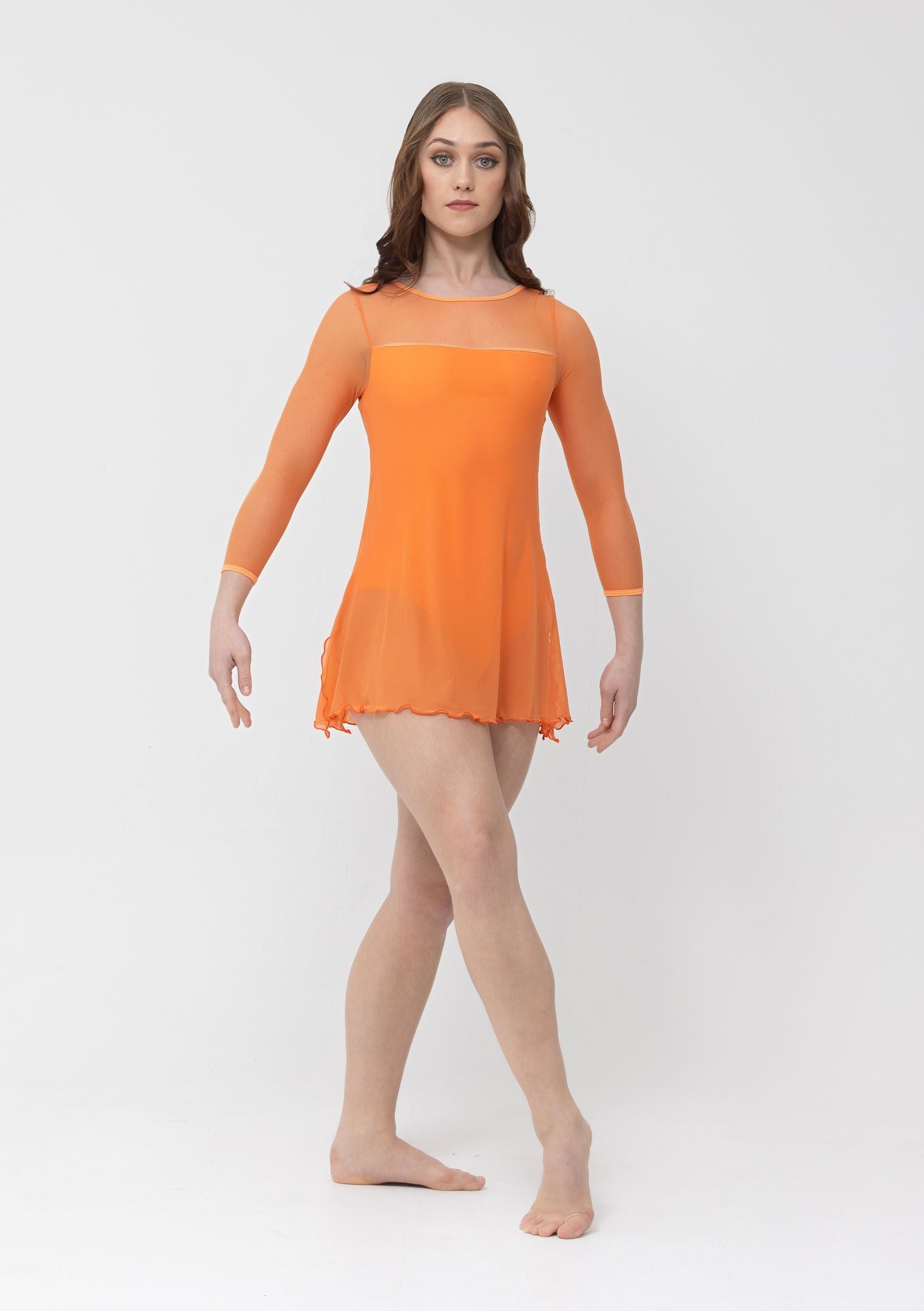  long sleeve mesh dress studio 7 dancewear lyrical costume