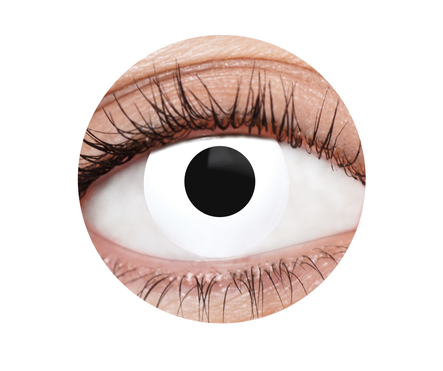 eye fx contact lenses white deranged horror halloween