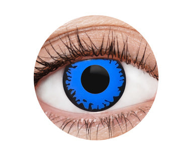 evil clown blue contact lenses