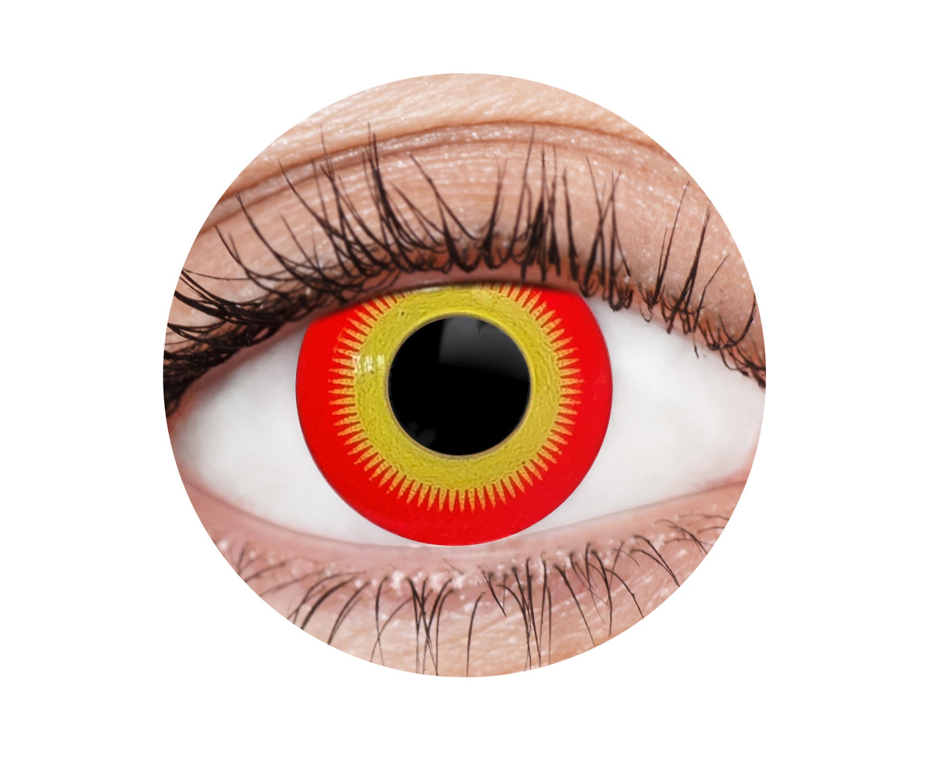 evil clown orange red contact lenses IT pennywise halloween