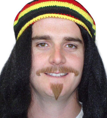 Moustache & Beard - Reggae Bob Marley professional facial hair goatee 
