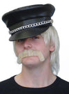 mardi gras biker blond moustache 1970s 