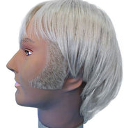 Sideburns Thick Curved period vintage Abraham lincoln Rhett Butler colonial victorian edwardian 1800s bridgerton professional human facial hair lace-backed application