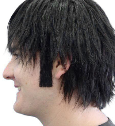Sideburns Straight facial hair mens 60s vintage professional 