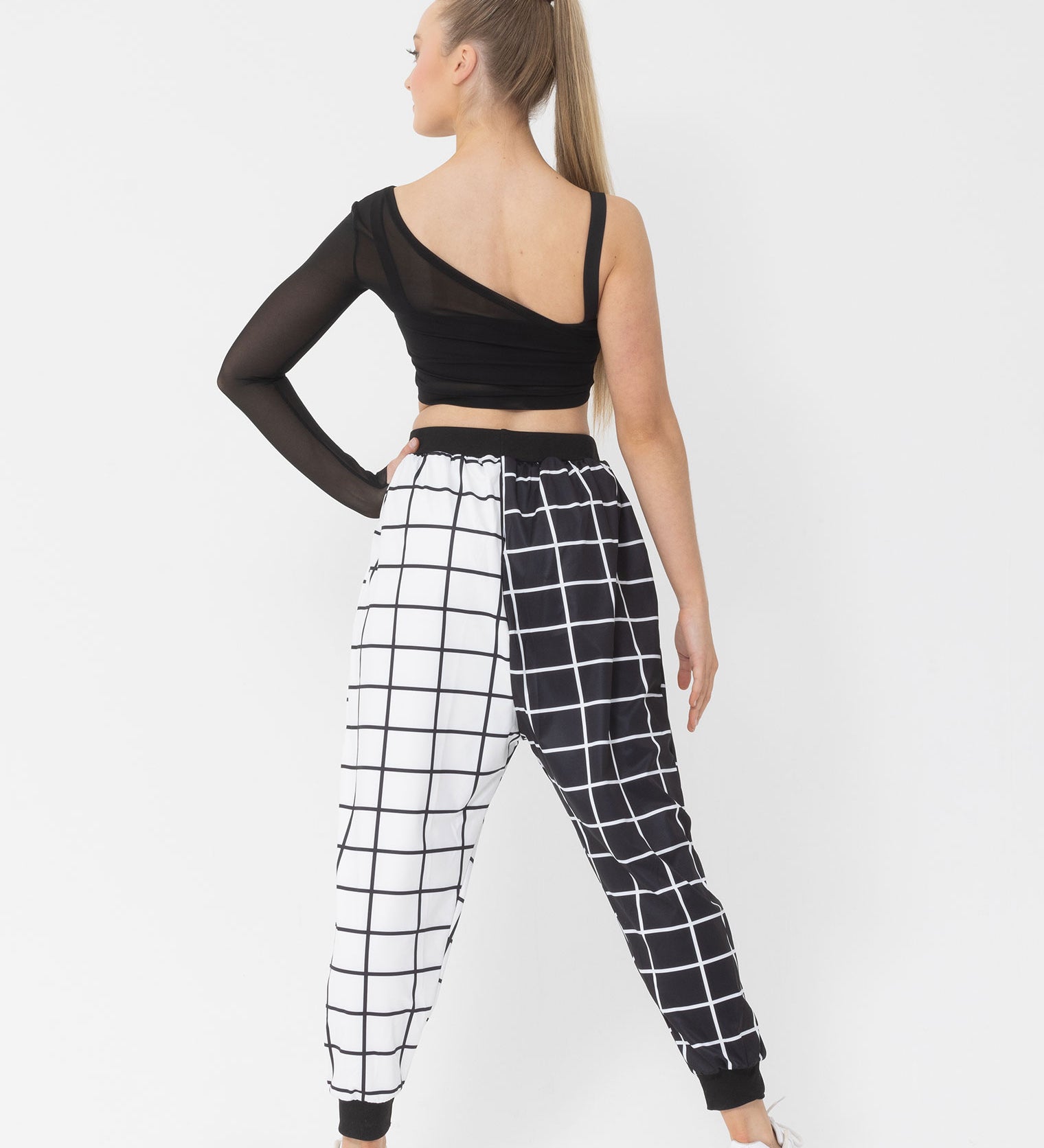 Eden Single Sleeve Mesh Crop Top studio 7 dancewear costume