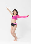 Eden Single Sleeve Mesh Crop Top studio 7 dancewear costume