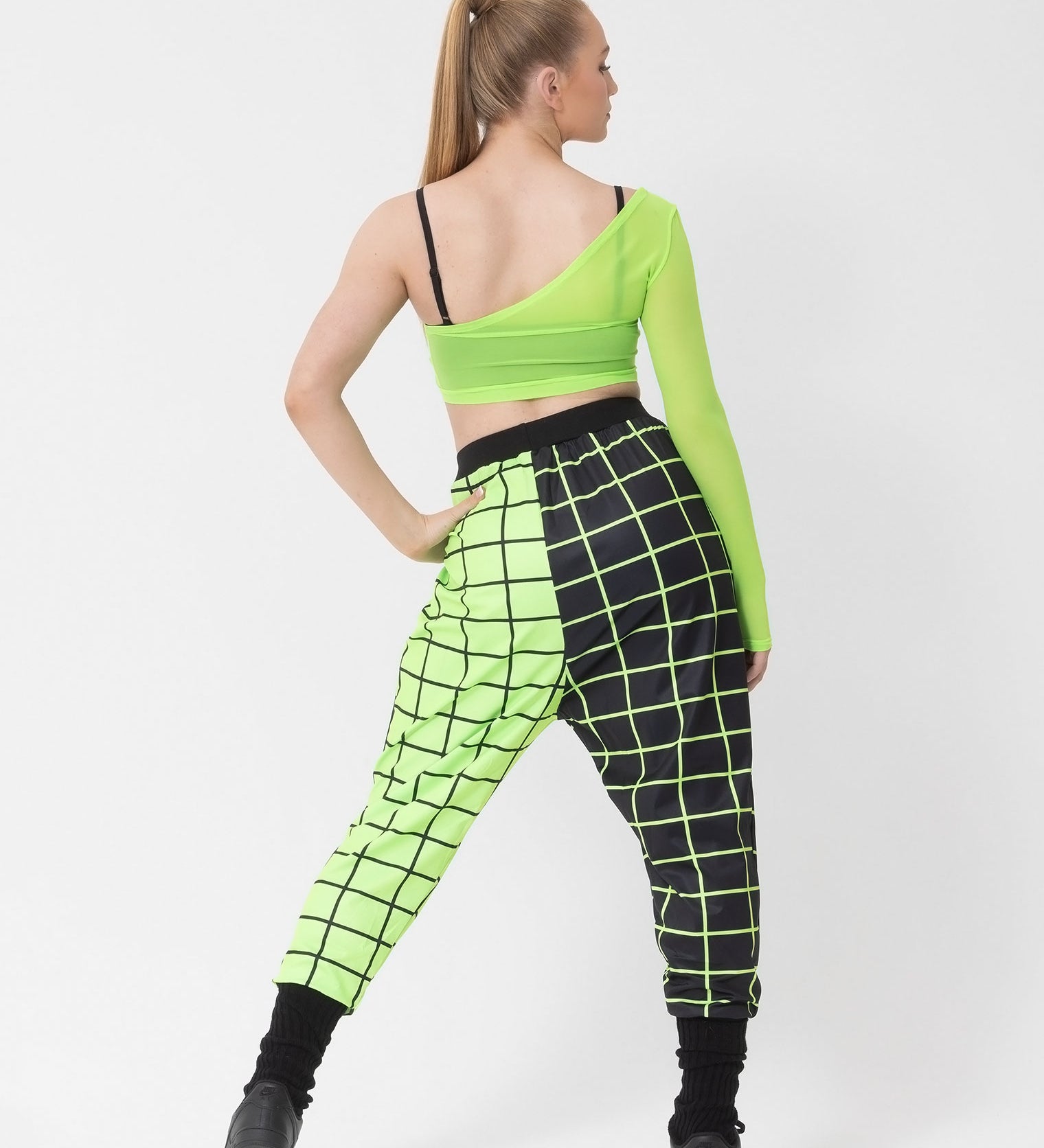 Eden Single Sleeve Mesh Crop Top studio 7 dancewear costume