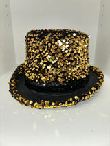 Sequin Top Hat - Gold or Silver