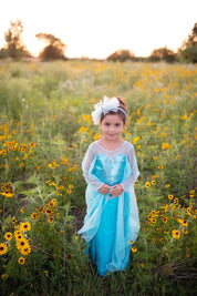 Frozen Elsa Ice Queen Dress with Cape 