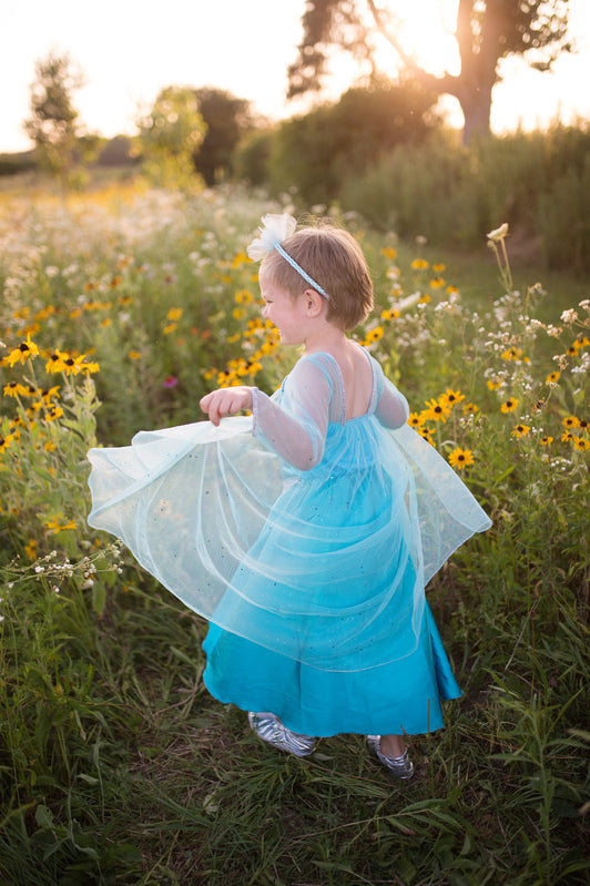 Frozen Elsa Ice Queen Dress with Cape 
