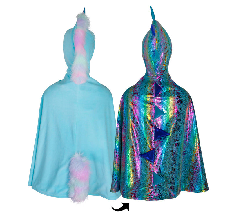 Reversible Unicorn & Dragon Cape - Child