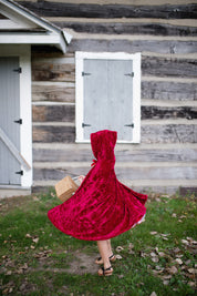 Little Red Riding Hood Velour Cape Child