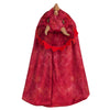 Red Triceratops Hooded Cape