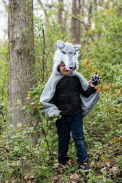 woodland grey wolf little red riding hood