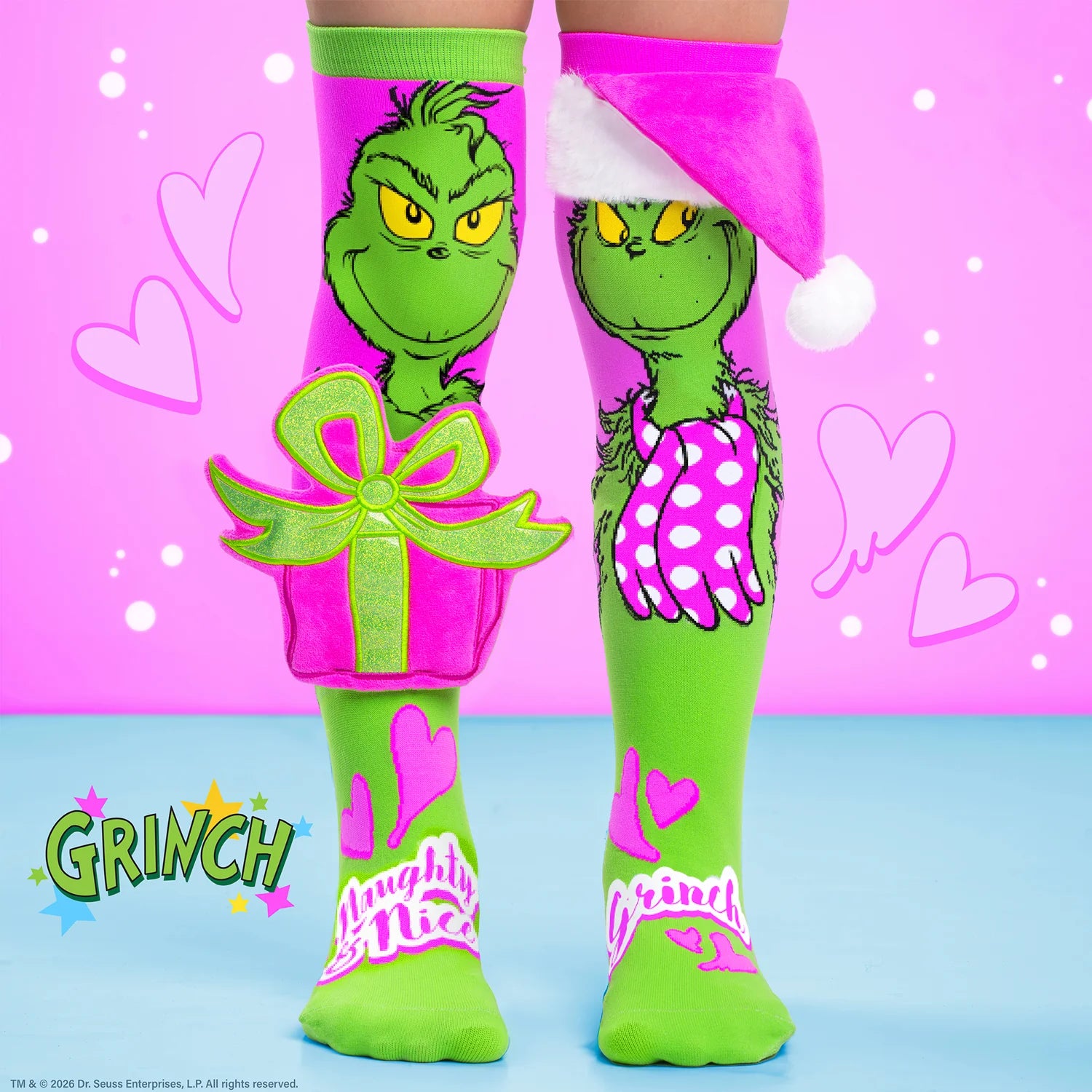 Grinchy Gift Socks | Grinch Christmas Socks