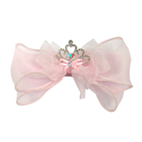 Rhinestone Crown Bow Hair Clip