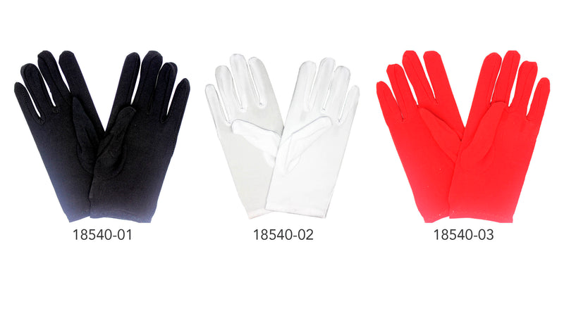 Short coloured gloves 