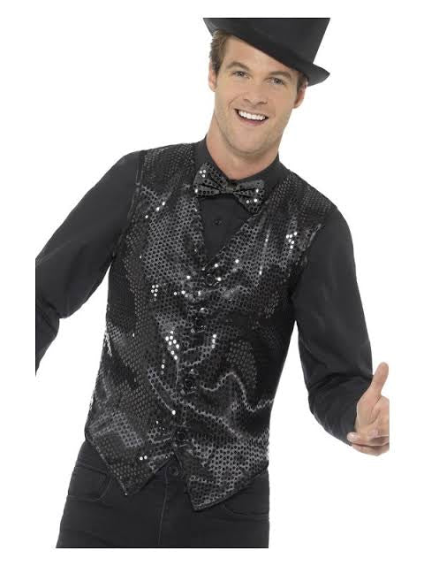 Adult Sequin Waistcoat Vest