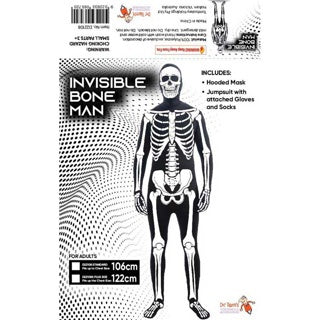 Invisible Bone Man Suit Costume