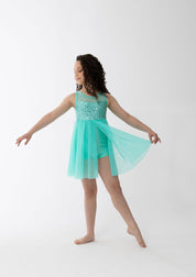 sequin lyrical dress girl dance costume