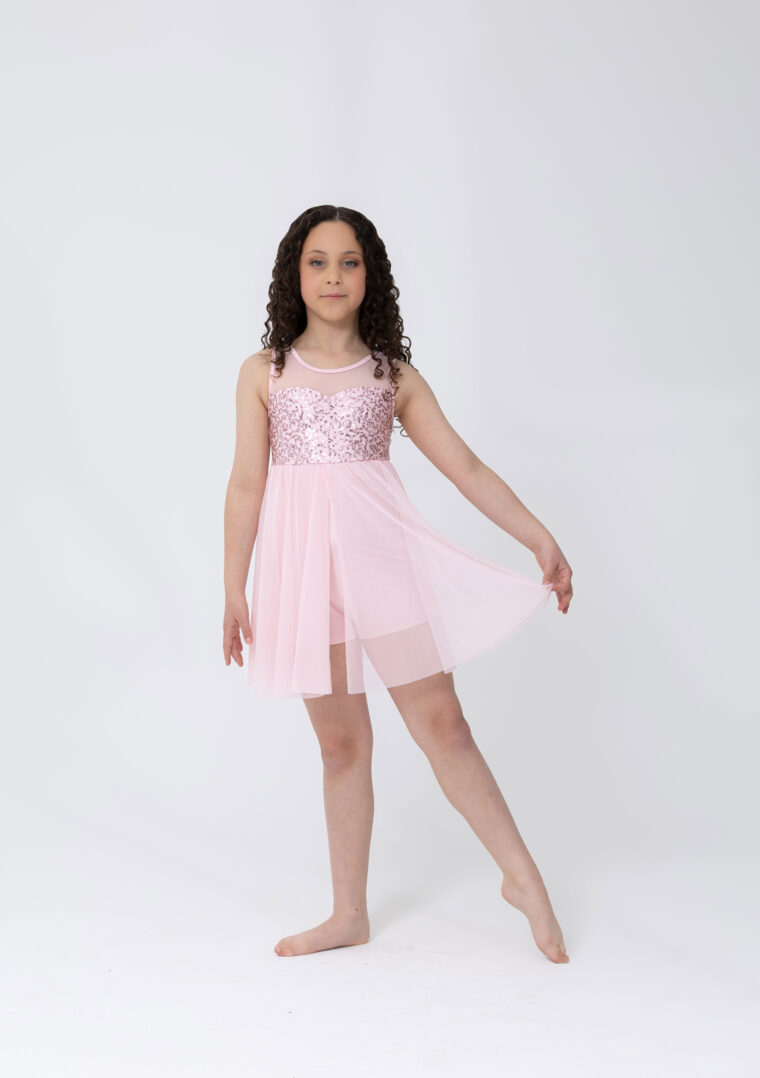sequin lyrical dress girl dance costume