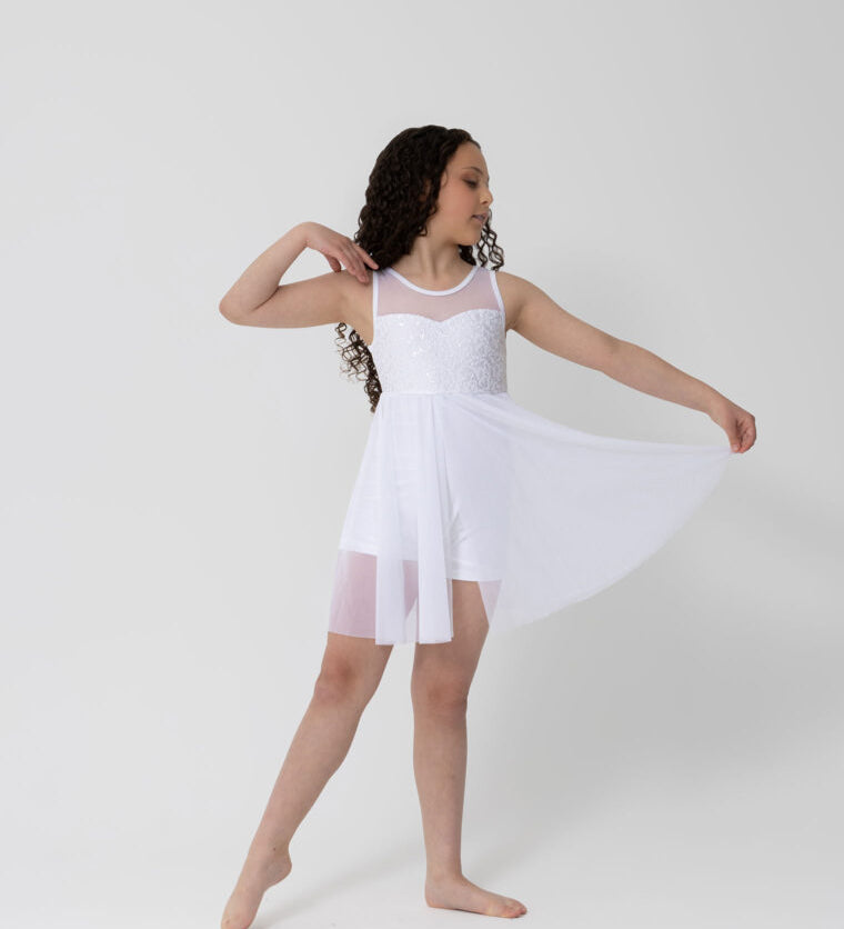 sequin lyrical dress girl dance costume