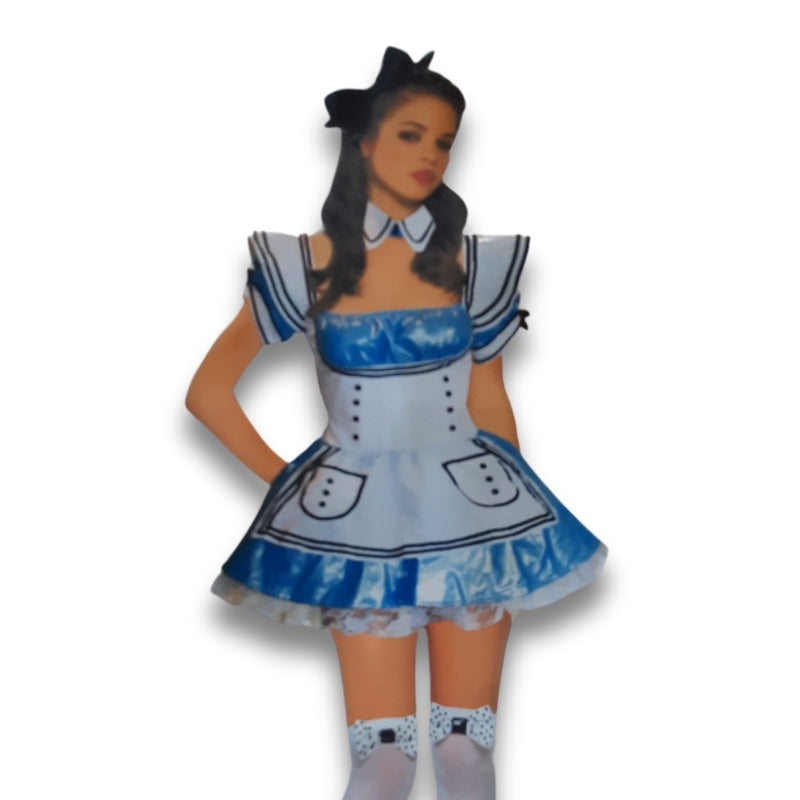 vinyl alice in wonderland costume