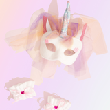 Unicorn Mask with Wrist Cuffs