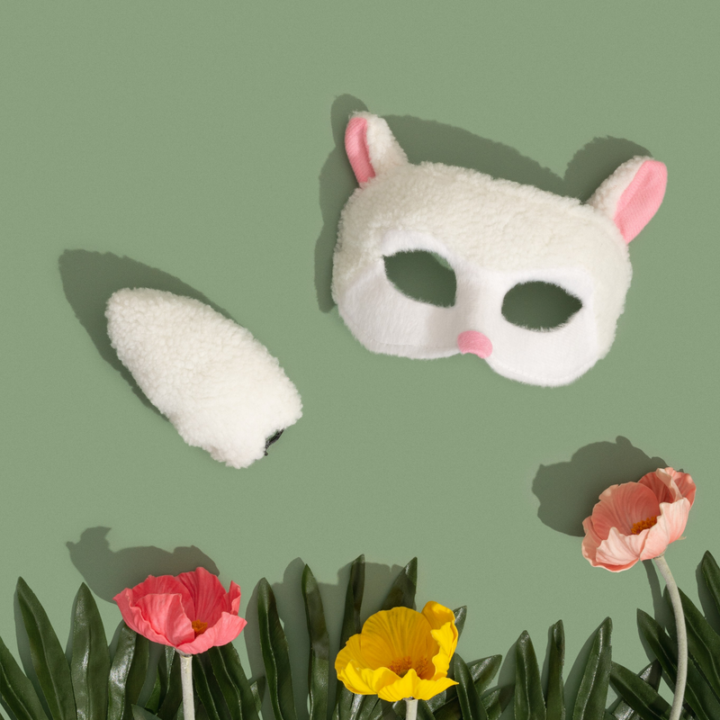 sheep mask tail set costume kids children book week bookweek fancy dress up lamb baa baa 