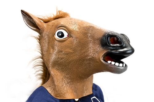 horse head latex mask